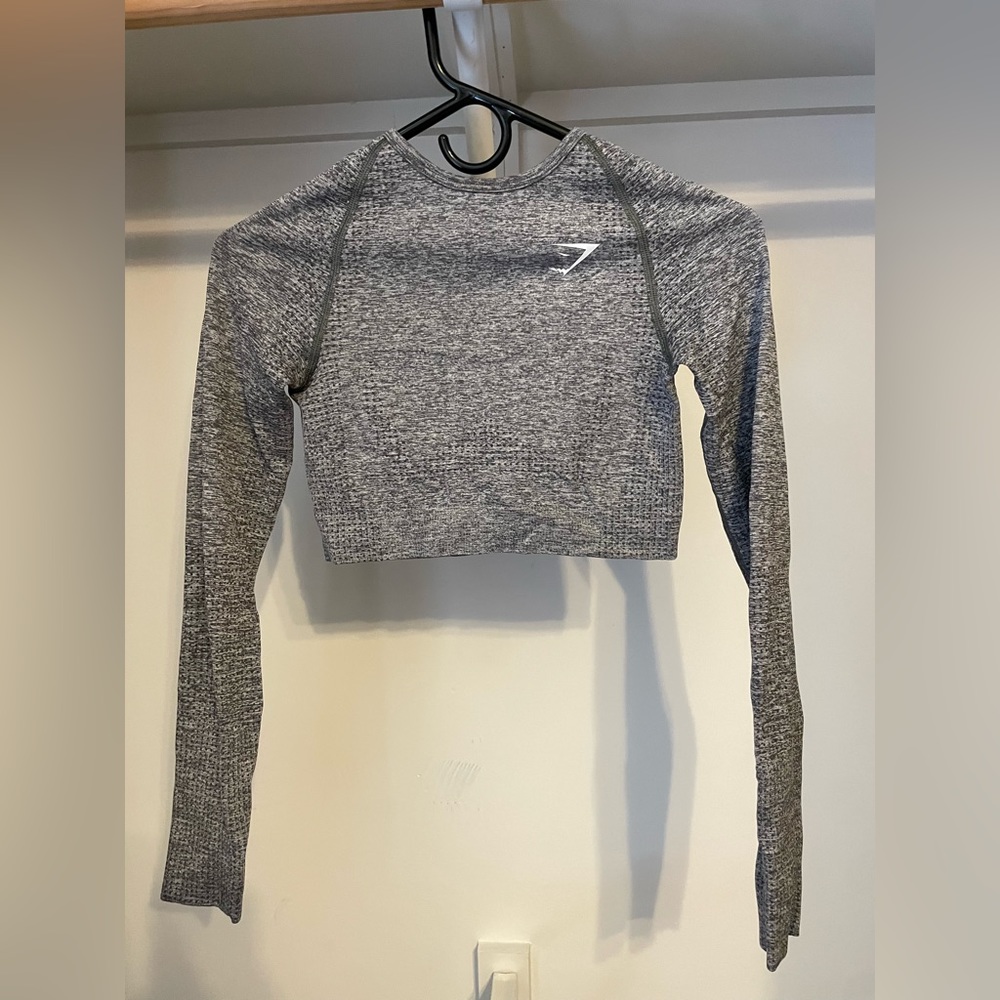 GYMSHARK Original Vital Seamless Long Sleeve Crop S